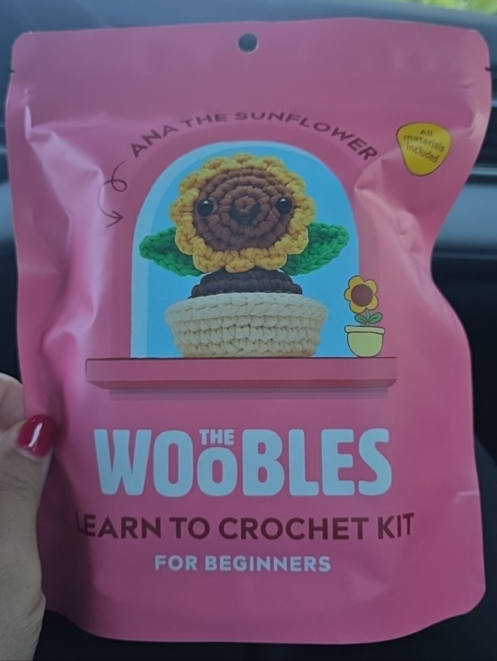 The Woobles ANA the Sunflower Learn To Crochet Kit NEW Crafting For Beginner NEW - Picture 5 of 5